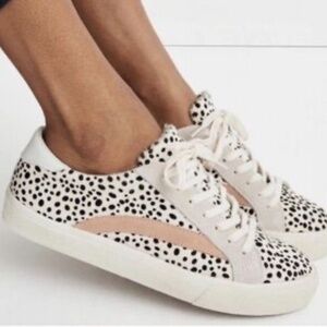 Madewell Sidewalk Cowhide Suede Low Top Sneakers Size 6
